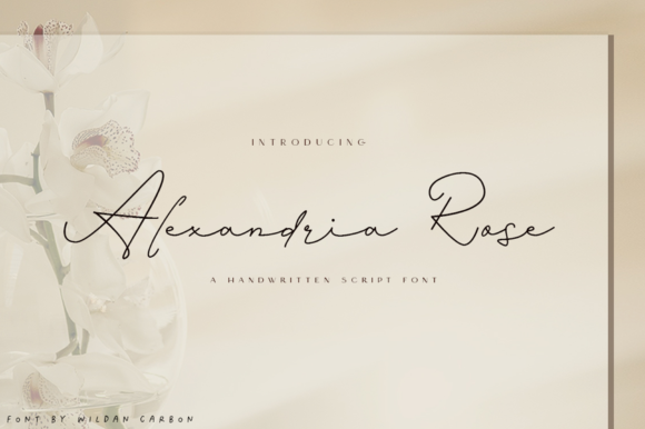 Alexandria Rose: Elevating Digital Brand Identity with Elegant Script Typography