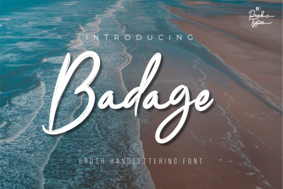 Badage: The Quirky Handwritten Typeface for Elegant Craft Branding