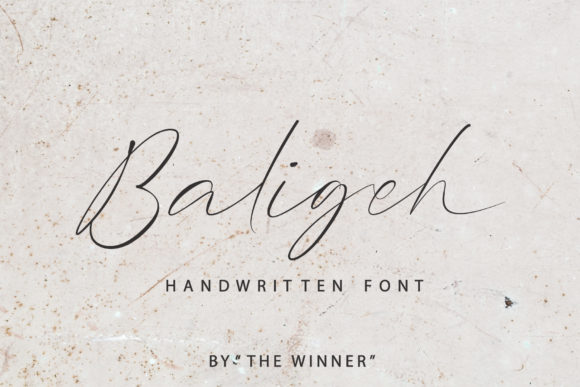 Baligeh: A Handwritten Typeface for Editorial Design and Brand Identity