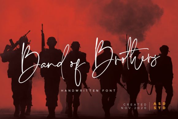 Band of Brothers Typeface Review: A Balanced Handwritten Font for Brand Identity