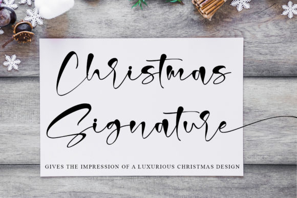 Christmas Signature: The Elegant Handwritten Typeface for Editorial Design