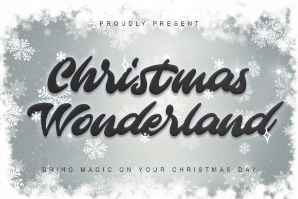 Christmas Wonderland: A Brushed Script Typeface for Editorial Elegance