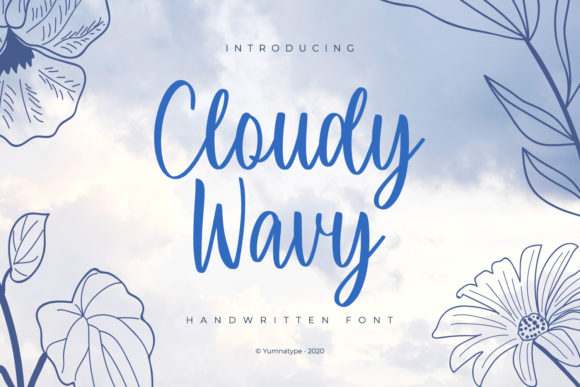 Cloudy Wavy Typeface: Elevating Campaign Visuals with Balanced Handwritten Style