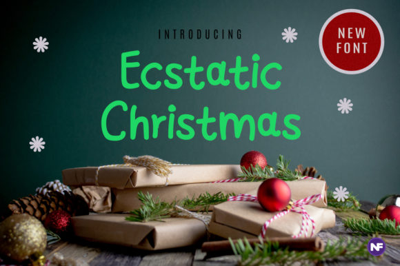 Ecstatic Christmas: A Handwritten Typeface for Festive Branding