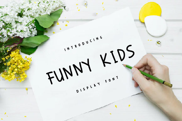 Funny Kids: A Handwritten Font for Personalized Editorial Design