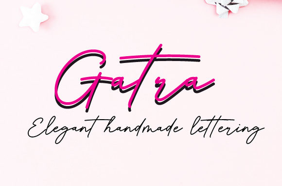 Gatra: A Handwritten Typeface for Editorial Design and Brand Identity