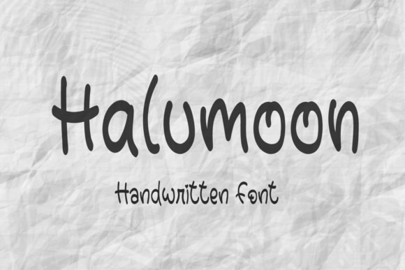 Halumoon: The Handwritten Typeface for Sweet, Personalized Craft Designs