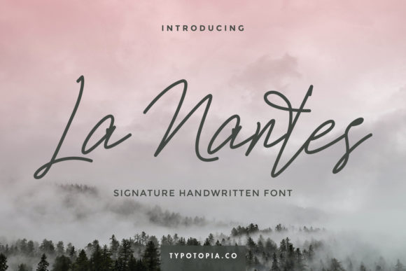 La Nantes: A Handwritten Typeface for Editorial Design