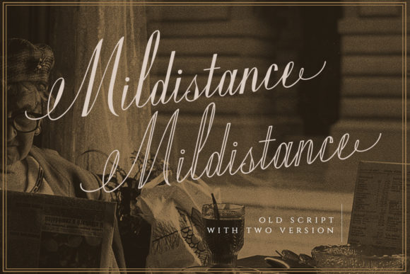 Mildistance: A Handwritten Font for Polished Small Business Branding