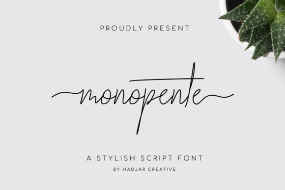 Monopente: Elevate Your Brand’s Visual Identity With Elegant Script Typography