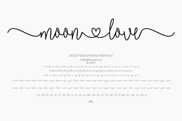 Moonlove Typeface Review: A Romantic Handwritten Font for Brand Identity