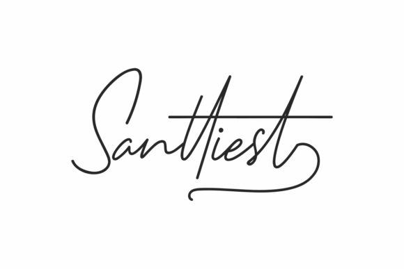 Santtiest: A Delicate Handwritten Font for Modern Brand Identity