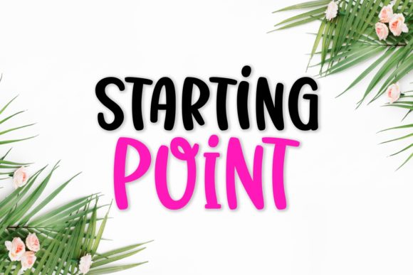 Starting Point: A Whimsical Handwritten Font for Playful Brand Identity