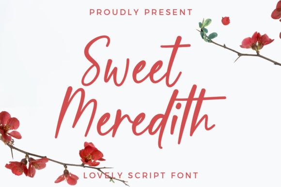 Sweet Meredith: A Timeless Script Typeface for Handmade Brands