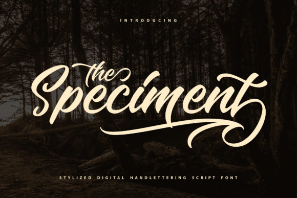 The Speciment: A Handwritten Font for Polished Digital Branding