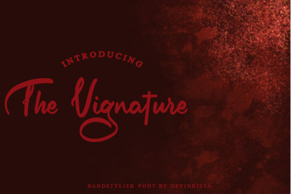The Vignature: A Dainty Script Font for Modern Brand Identity
